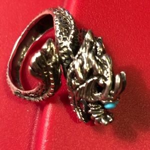 Dragon Ring real turquoise eyes